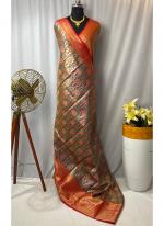 Kanjivaram Silk Green Traditional Wear Weaving Saree